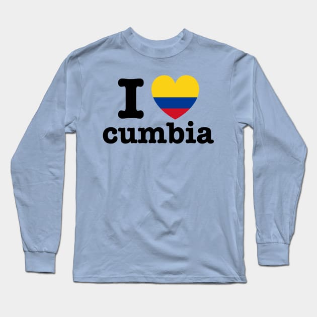 I heart cumbia - Orgullo de Colombia Long Sleeve T-Shirt by verde